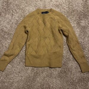 Kendall & Kylie Men's Mustard Crewneck Sweater